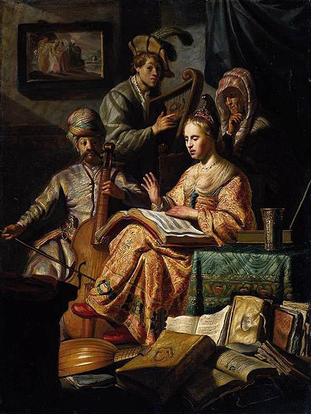 REMBRANDT Harmenszoon van Rijn The Music Party